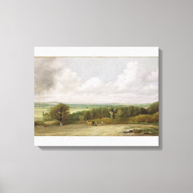 Lienzo Paisaje: Luminosa escena en Suffolk (A Summerlan) (Anverso)