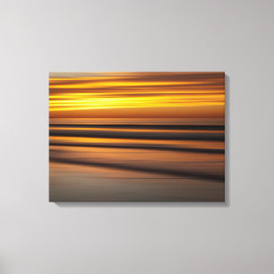 Lienzo Paisaje marino abstracto al atardecer, CA