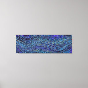 Lienzo Paisaje marino abstracto olas fracturadas 05