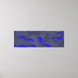 Lienzo Paisaje marino abstracto olas fracturadas 18