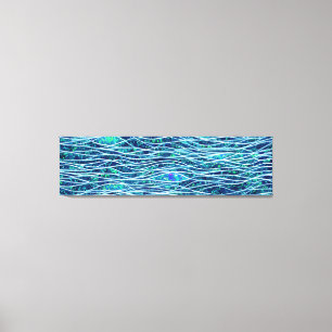 Lienzo Paisaje marino abstracto olas fracturadas 19
