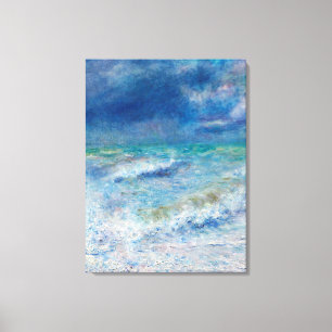 Lienzo Paisaje marino azul de Renoir
