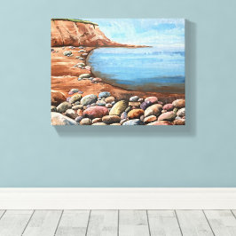 Lienzo Paisaje marino pintado a mano