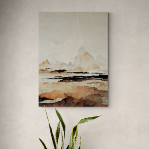 Lienzo Paisaje meditativo "La Tierra Luz".