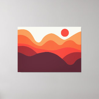 Lienzo Paisaje minimalista 190821(01)