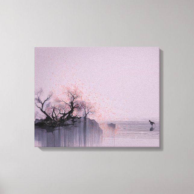 Lienzo Paisaje minimalista de Zen (Anverso)