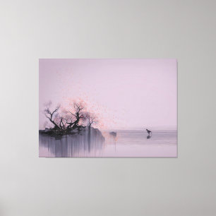 Lienzo Paisaje minimalista de Zen