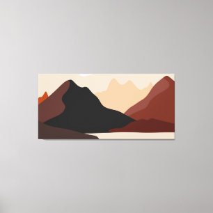 Lienzo Paisaje montañoso