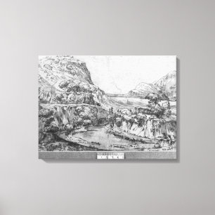 Lienzo Paisaje montañoso