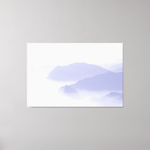 Paisaje montañoso abstracto naturaleza azul pervin