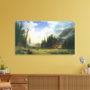 Lienzo Paisaje montañoso de Albert Bierstadt