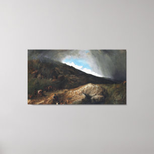 Lienzo Paisaje montañoso William Clarkson Stanfield