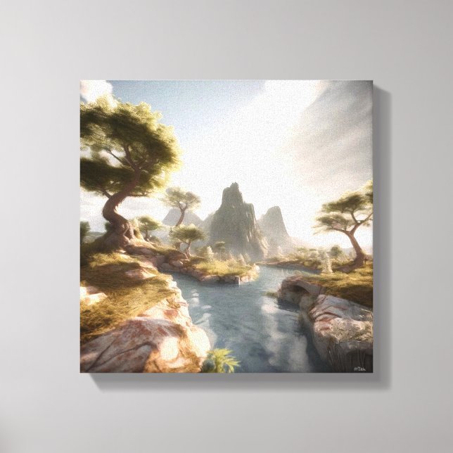 Lienzo Paisaje natural (Anverso)