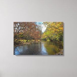 Lienzo Paisaje natural del río Rústico Caída Serene Foto