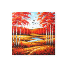 Paisaje Otoñal Escénico con Follaje Vibrante