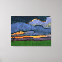 Paisaje pantanoso con un molino | Emil Nolde |