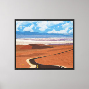 Lienzo Paisaje pintado Valle de la Muerte