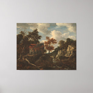 Lienzo Paisaje rocoso, Jacob Isaacksz. van Ruisdael,