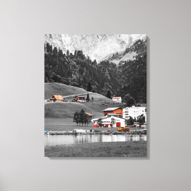 Lienzo Paisaje rural (Anverso)