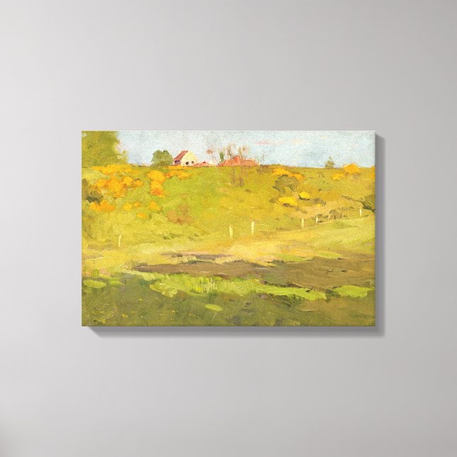 Lienzo Paisaje rural francés (por Georg Pauli) (Anverso)