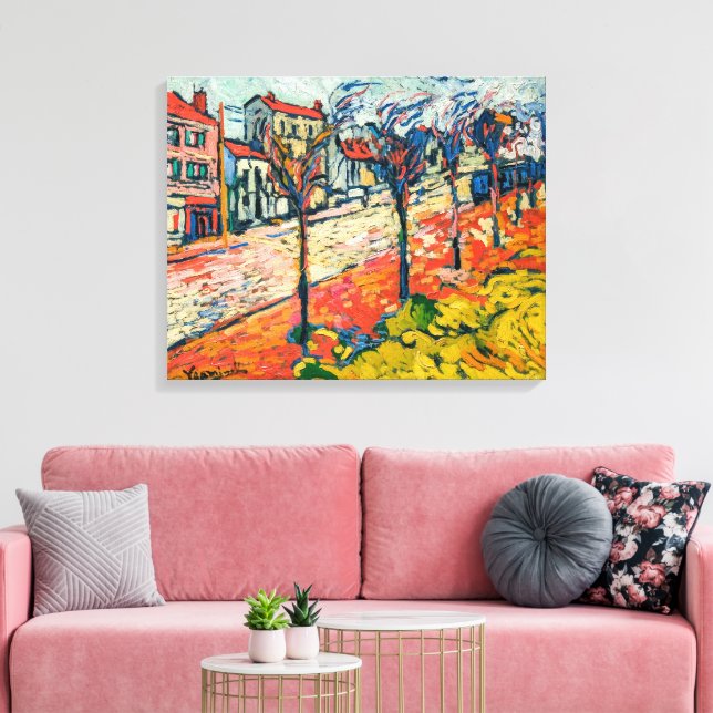 Lienzo Paisaje suburbano | Maurice de Vlaminck | (Insitu (Sala de estar))