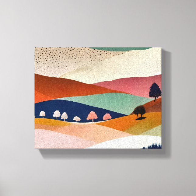 Lienzo Paisaje texturizado (Anverso)