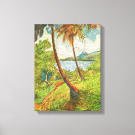 Lienzo Paisaje tropical en Martinica (Charles Laval)