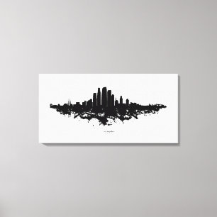 Lienzo Paisaje urbano de la ciudad de Los Ángeles en acua