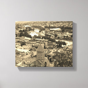 Lienzo Paisaje urbano de la ciudad de Tbilisi Georgia Arq