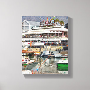 Lienzo Paisaje urbano de la montaña de la mesa de Ciudad 