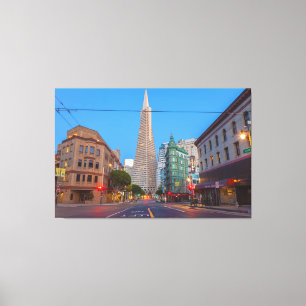 Lienzo Paisaje urbano de San Francisco en Dusk