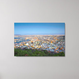 Lienzo Paisaje urbano desde la cima de Signal Hill al ano