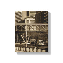 Paisaje urbano monocromo de Ciudad del Cabo estilo