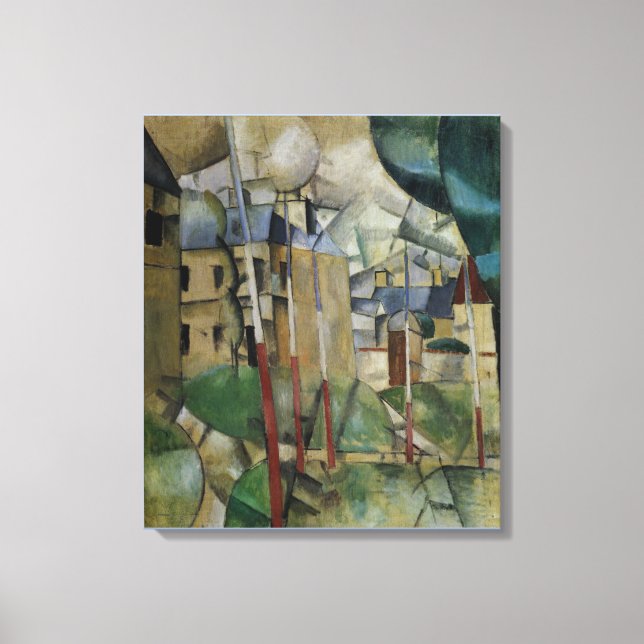 Lienzo Paisaje vintage Fernand Leger (Anverso)