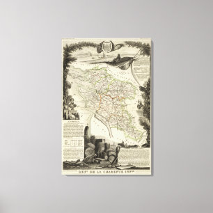 Lienzo Paisaje y bosque