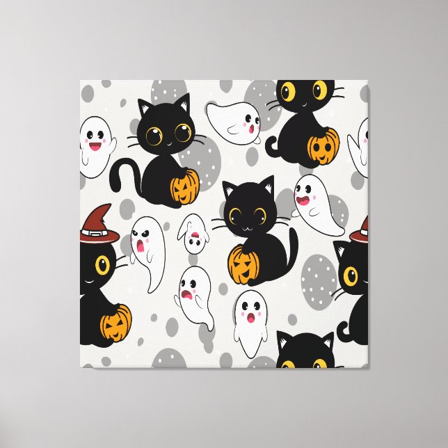 Lienzo Paisajes De Calabaza Fantasma (Anverso)