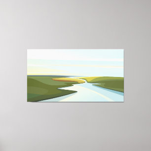 Lienzo Paisajes fluviales