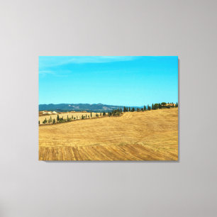 Lienzo Paisajes típicos de la provincia de Siena en la To