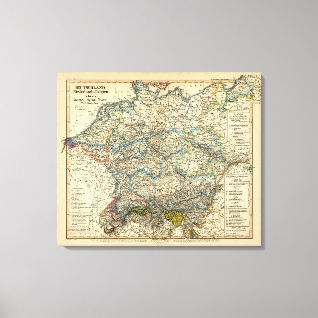 Lienzo Países Bajos Bélgica (Anverso)