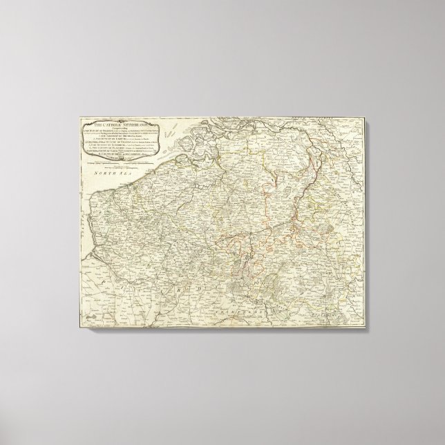 Lienzo Países Bajos católicos (Anverso)