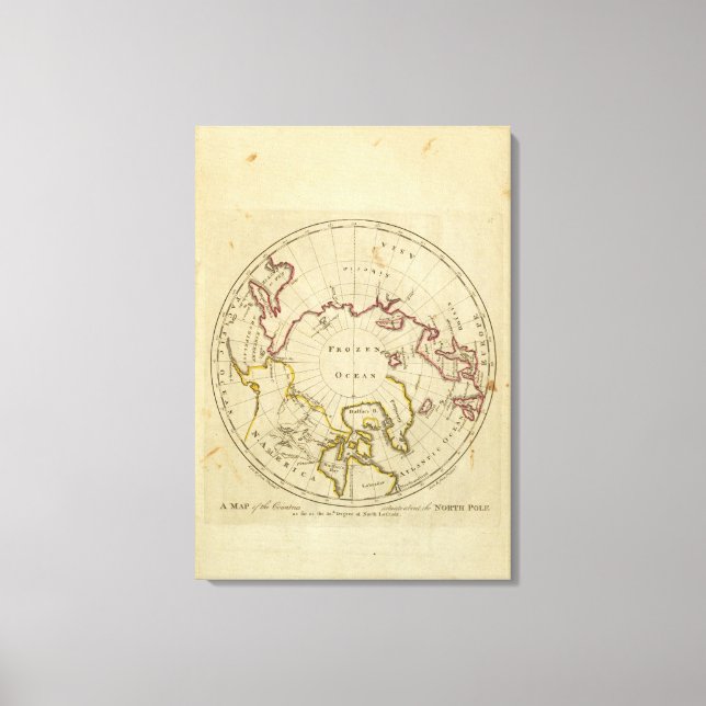 Lienzo Países del Polo Norte (Anverso)