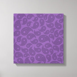 Lienzo Paisley morado oscuro.