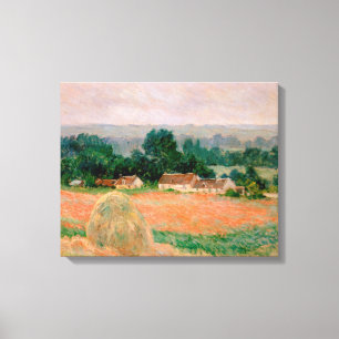 Lienzo Pajar en Giverny - Claude Monet - 1886