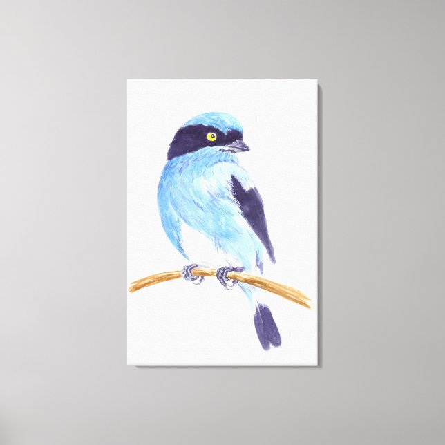 Lienzo Pájaro azul (Anverso)