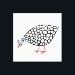 Lienzo Pájaro de Guinea Fowl<br><div class="desc">Un guineano lindo y peculiar para los granjeros,  los amantes de las aves y cualquier otro!</div>