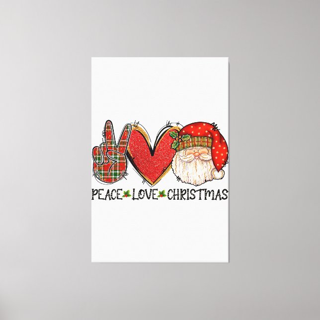 Lienzo Pájaro Pájaro Árbol de Navidad Luces Ornamentos Na (Anverso)