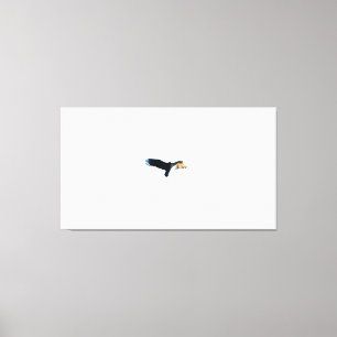 Lienzo Pájaro volando en cielo despejado