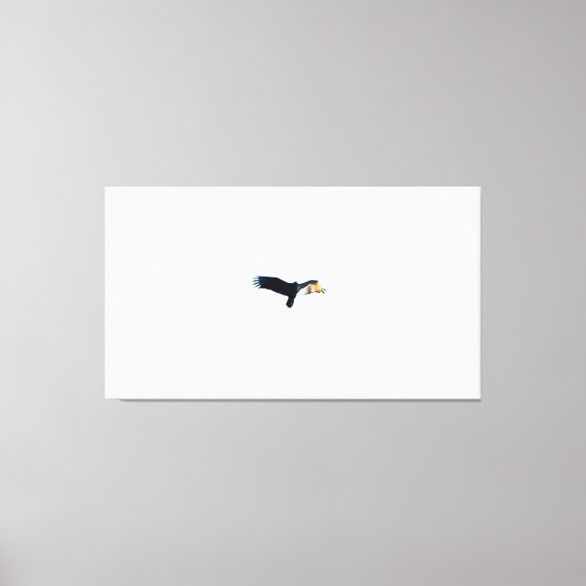 Lienzo Pájaro volando en cielo despejado (Anverso)