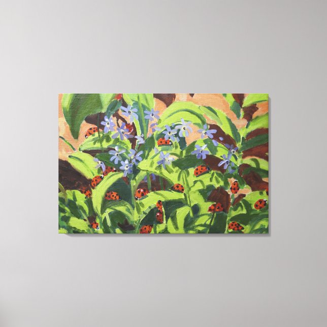 Lienzo Pájaros dorados 2013 (Anverso)