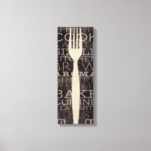 Lienzo Palabras de la cocina